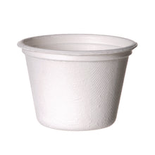 Load image into Gallery viewer, Vanguard Renewable and Compostable Sugarcane Portion Cups, 4 oz, White, 1,000/Carton