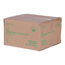 Load image into Gallery viewer, Vanguard Renewable and Compostable Sugarcane Portion Cups, 4 oz, White, 1,000/Carton