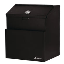 Load image into Gallery viewer, Wall Mountable Steel Suggestion Secure Drop Box with Key, 7 x 6 x 8.5, Stainless Steel 304, Black