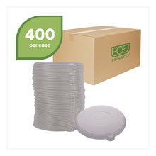 Load image into Gallery viewer, Worldview 100 Percent Recycled Content Lid, 7.93" Diameter x 0.6" h, Clear, 400/Carton