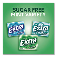 Load image into Gallery viewer, Extra Mint Variety Sugar-Free Gum, Peppermint/Polar Ice/Spearmint, 15 Sticks/Pack, 18 Packs/Carton