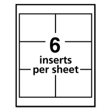 Load image into Gallery viewer, Name Badge Insert Refills, Horizontal/Vertical, 3 x 4, White, 300/Box