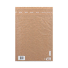 Load image into Gallery viewer, Curbside Recyclable Padded Mailer, #5, Bubble Cushion, Self-Adhesive Closure, 12 x 17.25, Natural Kraft, 100/Carton