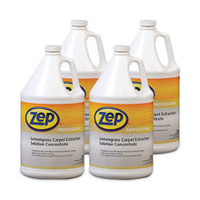 Load image into Gallery viewer, Carpet Extraction Cleaner, Lemongrass Scent, 1 gal Bottle, 4/Carton