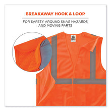 Load image into Gallery viewer, GloWear 8215BA-S Single Size Class 2 Economy Breakaway Mesh Vest, Polyester, X-Large, Orange