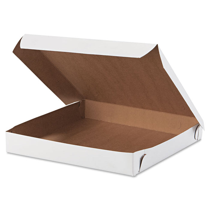 Lock-Corner Pizza Boxes, 10 x 10 x 1.5, White, Paper, 100/Carton