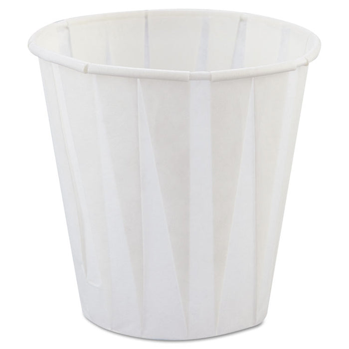 Paper Drinking Cups, 3.5oz, White, 2500/Carton