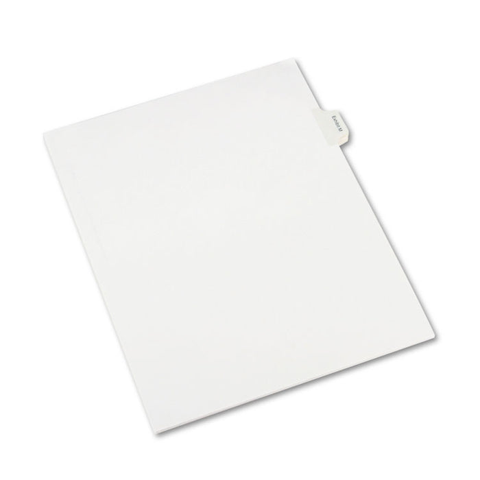 Allstate-Style Legal Side Tab Dividers, Exhibit M, Letter, White, 25/Pack