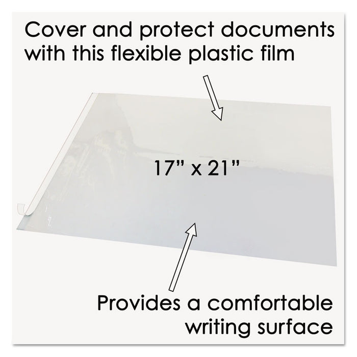 Second Sight Clear Plastic Desk Protector, with Hinged Protector, 21 x 17, Clear
