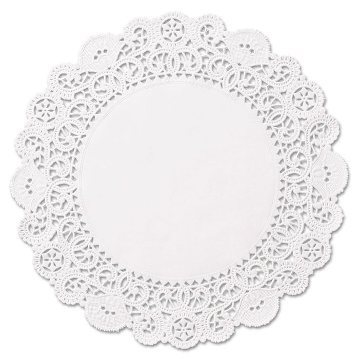 Brooklace Lace Doilies, Round, 6", White, 2000/Carton