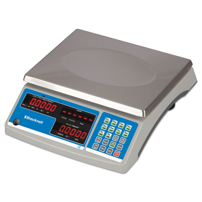 Electronic 60 lb Coin and Parts Counting Scale, 11 1/2 x 8 3/4, Gray