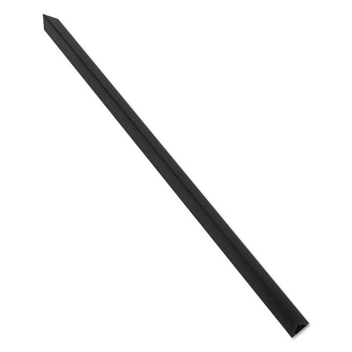 Slide 'N Grip Binding Bars, Black, 11 x 1/2, 100/Box
