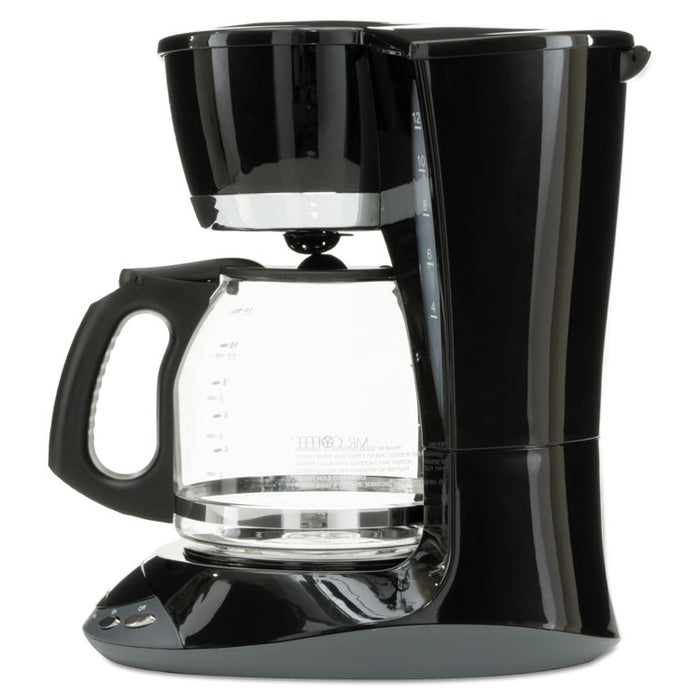 12-Cup Programmable Coffeemaker, Black