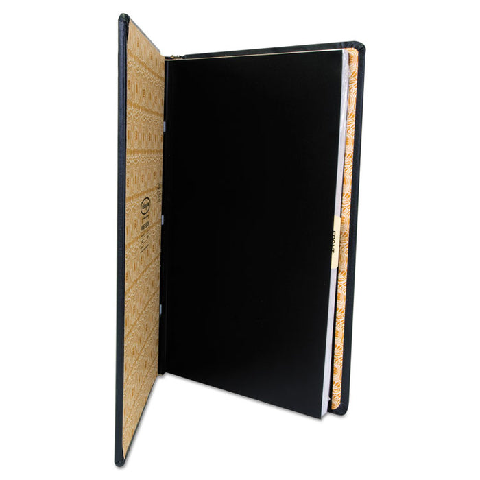 Looseleaf Corporation Minute Book, 1 Subject, Unruled, Black/Gold Cover, 14 x 8.5, 250 Sheets