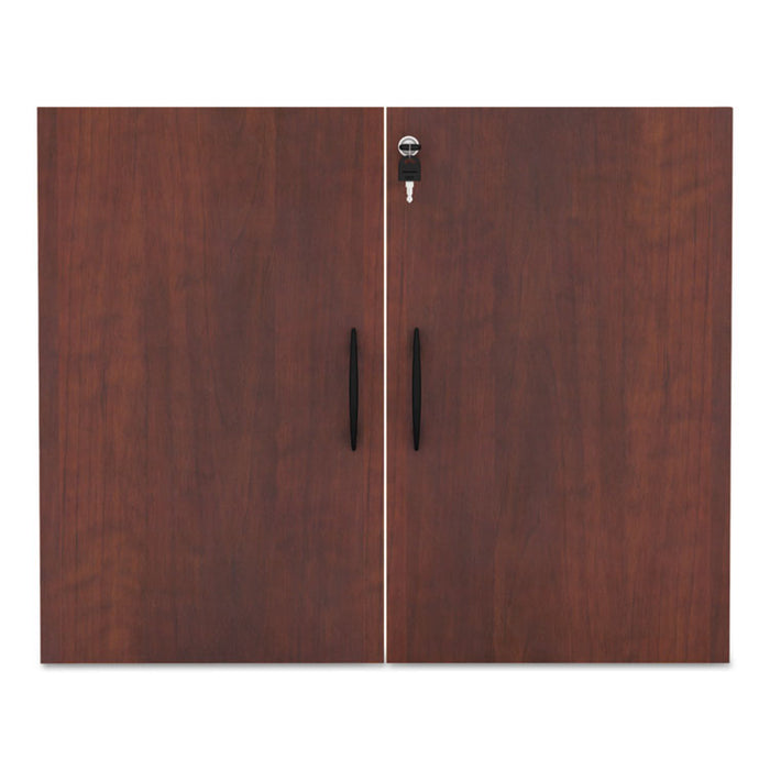Alera Valencia Series Cabinet Door Kit For All Bookcases, 15.63w x 0.75d x 25.25h, Medium Cherry
