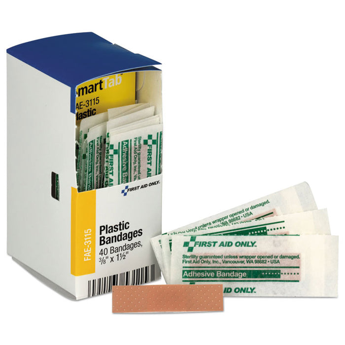Refill for SmartCompliance General Business Cabinet, Plastic Bandages, 3/8  x 1 2/3, 40/Bx