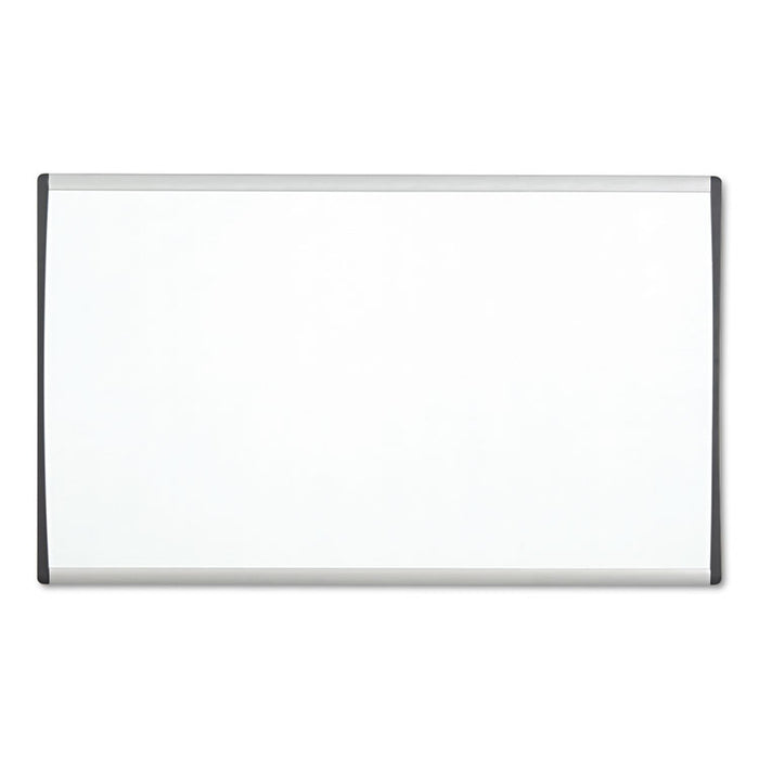 Magnetic Dry-Erase Board, Steel, 14 x 24, White Surface, Silver Aluminum Frame