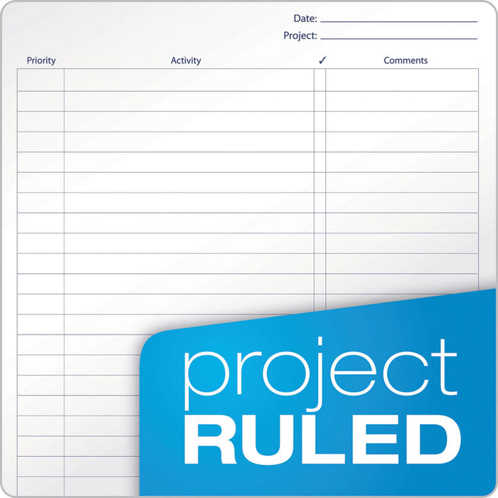 Docket Gold Project Planner, 1 Subject, Project-Management Format, Narrow Rule, Bronze Poly Cover, 8.5 x 6.75, 70 Sheets