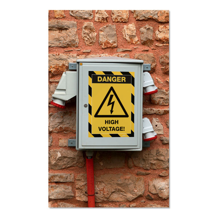 DURAFRAME Security Magnetic Sign Holder, 8 1/2 x 11, Yellow/Black Frame, 2/Pack