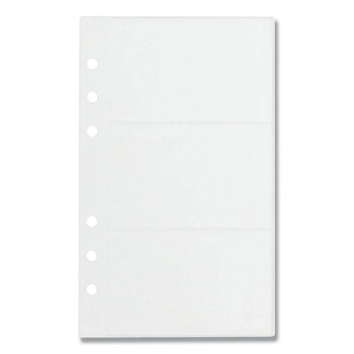Refill Sheets for 4 1/4 x 7 1/4 Business Card Binders, 60 Card Capacity, 10/Pack