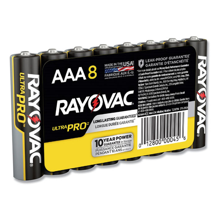 Ultra Pro Alkaline AAA Batteries, 8/Pack
