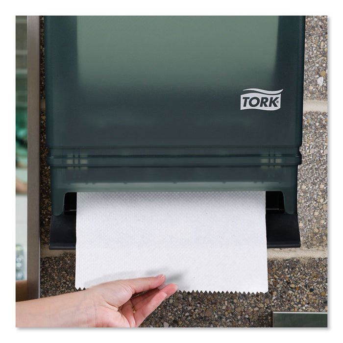 Hand Towel Roll Dispenser Push Bar, 10.5 x 8.75 x 15.75, Smoke/Gray