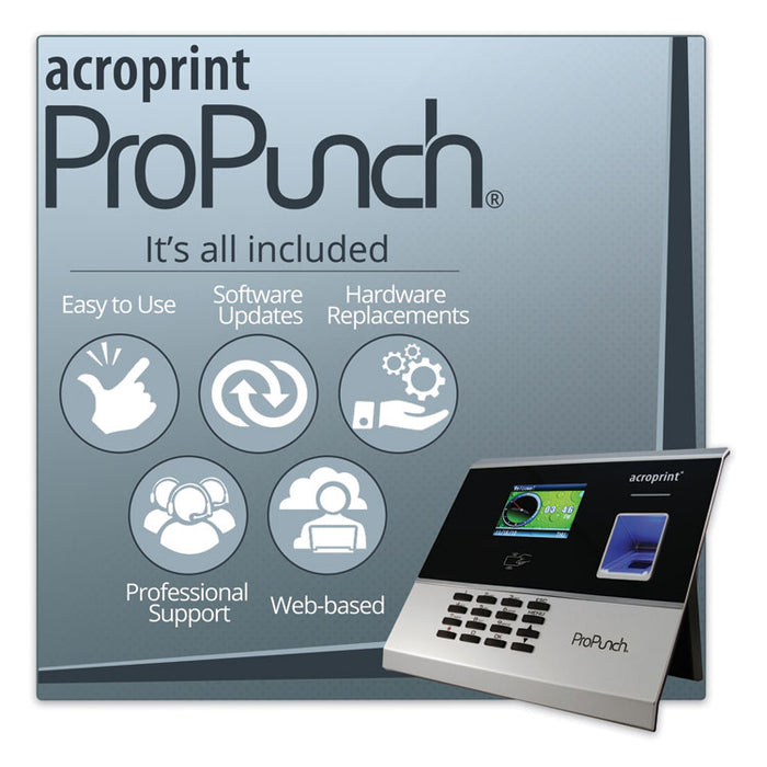 ProPunch Biometric Bundle, Automatic, 3000 Employees, Black