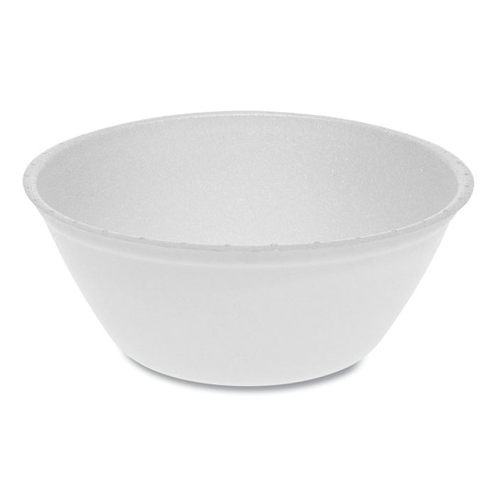 Placesetter Satin Non-Laminated Foam Dinnerware, Bowl, 22 oz, White, 504/Carton