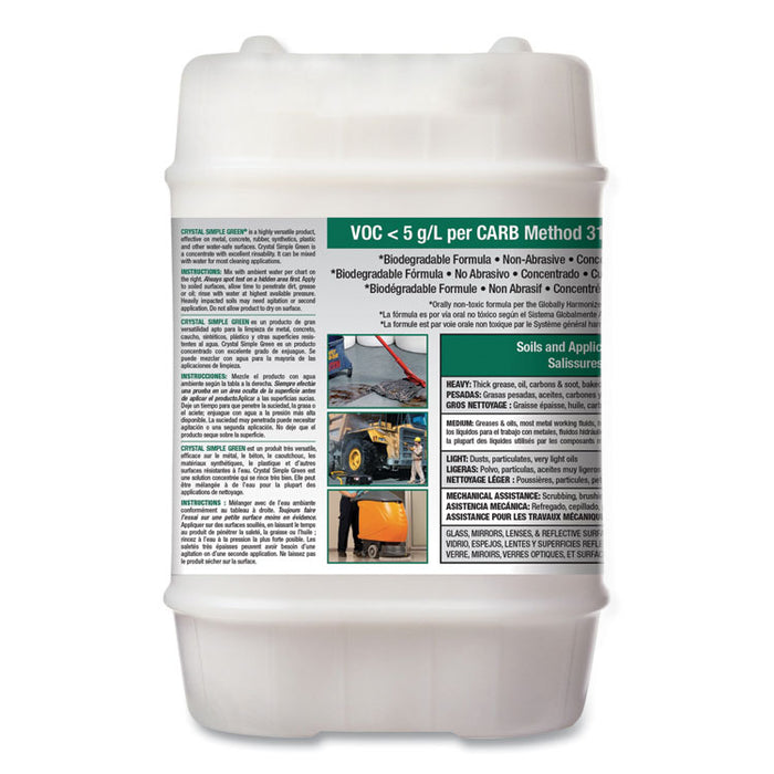 Crystal Industrial Cleaner/Degreaser, 5 gal Pail