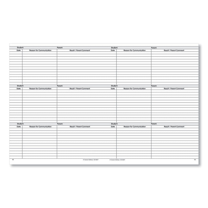 Classroom Record Book, Wirebound, 8.5 x 11, 96 Pages