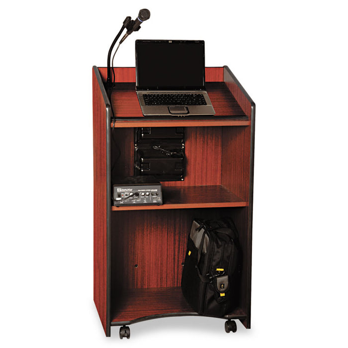 Presidential Plus Wireless Lectern, 50 W, 25.5 x 20.5 x 46.5, Mahogany