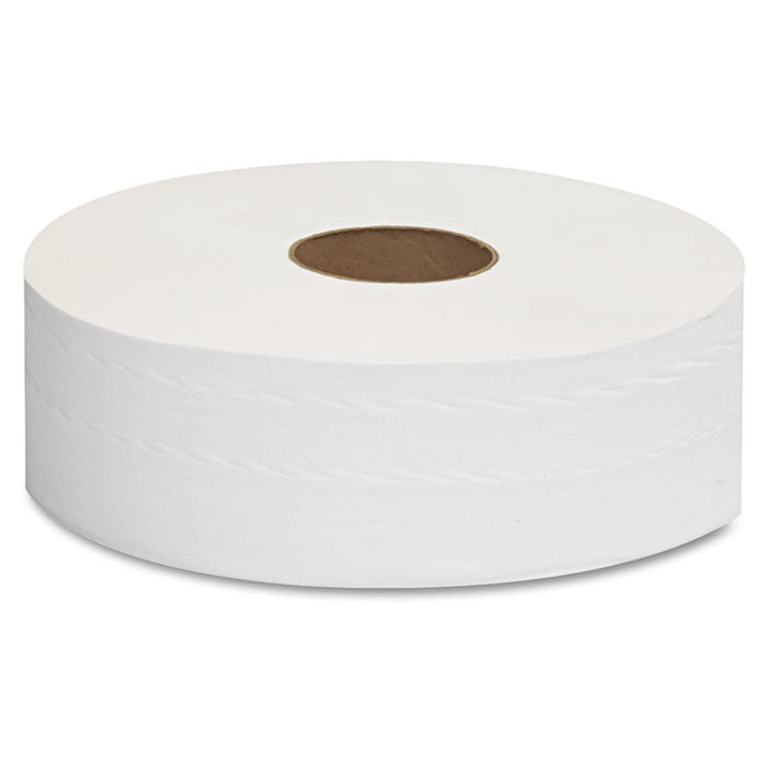 JRT Jumbo Bath Tissue, Septic Safe, 2-Ply, 3.3" x 1,375 ft, White, 6 Rolls/Carton