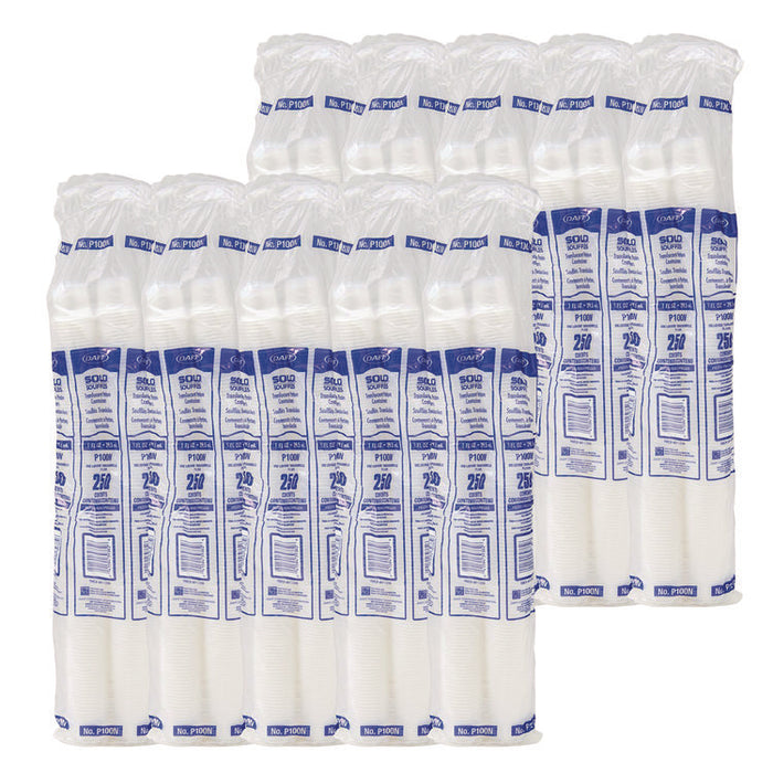 Polystyrene Portion Cups, 1 oz, Plastic, Translucent, 2,500/Carton