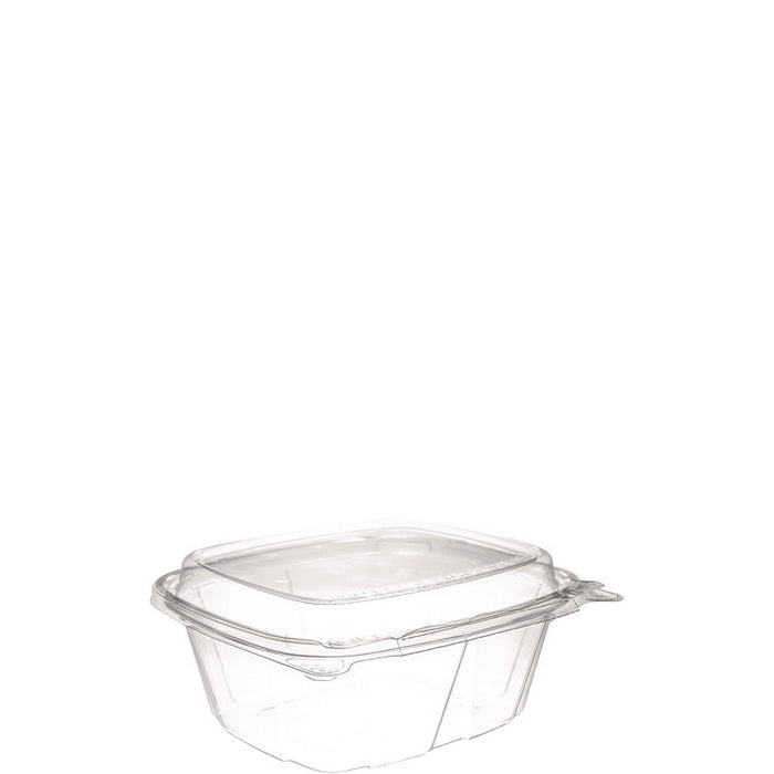 ClearPac SafeSeal Tamper-Resistant/Evident Containers, Domed Lid, 12 oz, Clear, Plastic, 100/Bag, 2 Bags/Carton