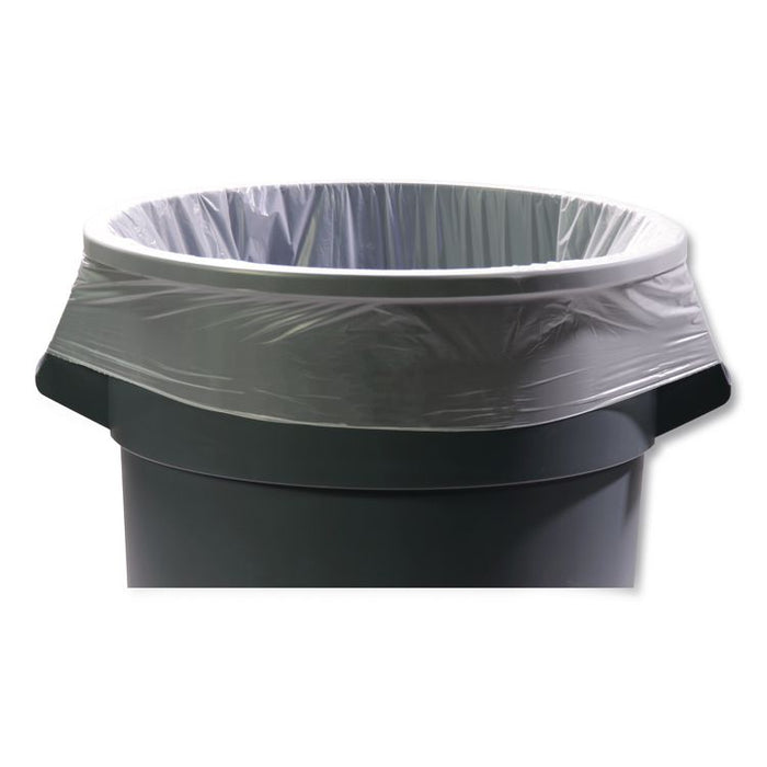 Linear Low Density Can Liners with AccuFit Sizing, 55 gal, 1.3 mil, 40" x 53", Black, 50/Box