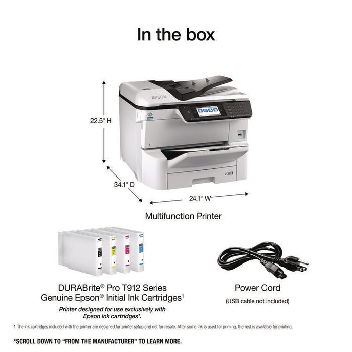 WorkForce Pro WF-C8190 Wireless Color Inkjet Printer