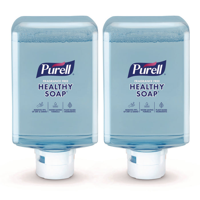 HEALTHY SOAP with CLEAN RELEASE Technology Refill, For ES10 Dispensers, Fragrance-Free, 1,200 mL, 2/Carton