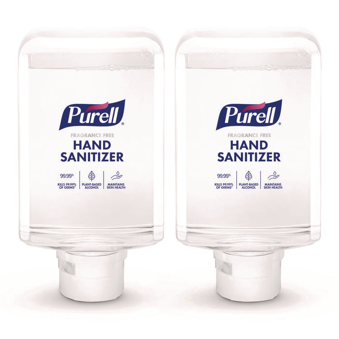 Advanced Hand Sanitizer Fragrance Free Foam, For ES10 Automatic Dispensers, 1,200 mL Refill, Fragrance-Free, 2/Carton
