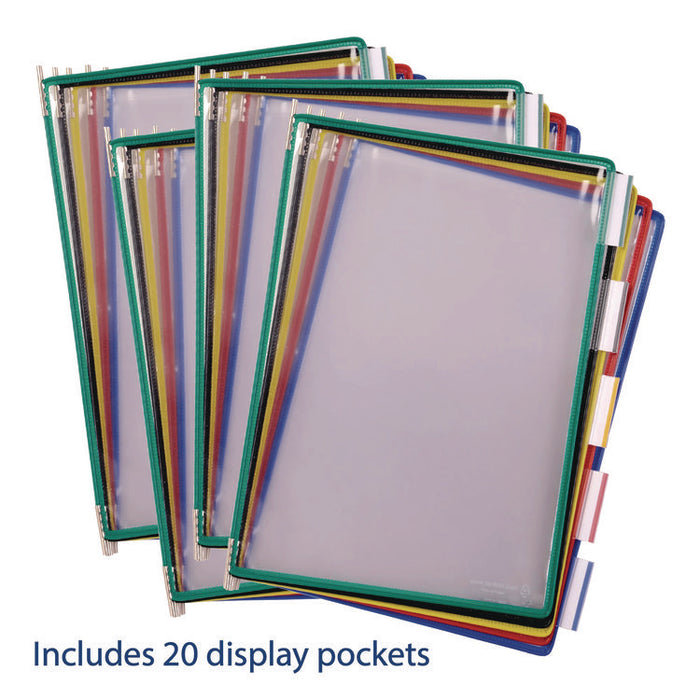 Desktop Reference Starter Set with Display Pockets, 20 Pockets