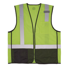 Load image into Gallery viewer, GloWear 8210Z Hi-Vis Class 2 Mesh Vest, Polyester, 4X-Large to 5X-Large, Lime
