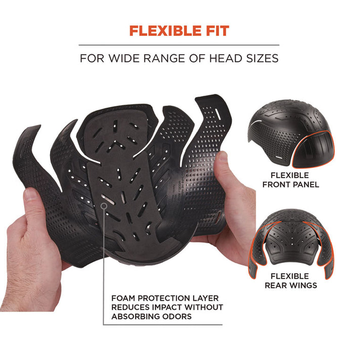 Skullerz 8941 Mesh Dreadlock Tube and Bump Cap Insert, Small to Medium, 0.2" Insert, Black