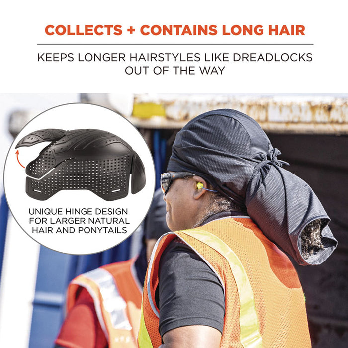 Skullerz 8941 Mesh Dreadlock Tube and Bump Cap Insert, Large to X-Large, 0.2" Insert, Black