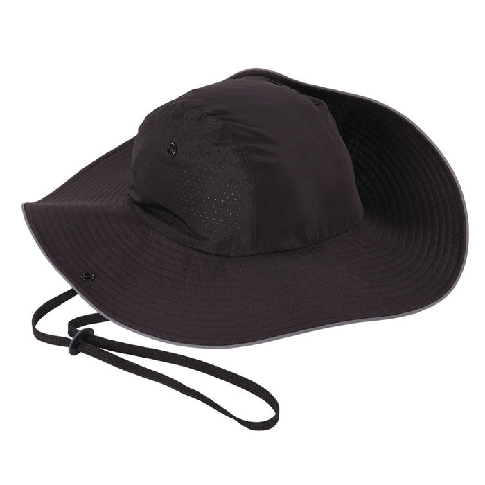 Skullerz 8957 Lightweight Ranger Hat and Bump Cap Insert, Full Brim, Medium to Large (6.75 to 7.75), 0.2" Insert, Black
