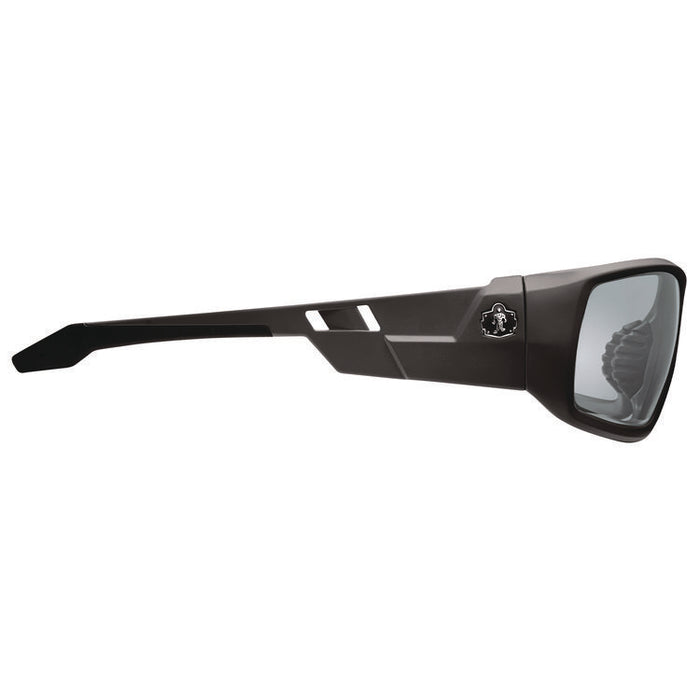 Skullerz ODIN Anti-Scratch Enhanced Anti-Fog Safety Glasses, Matte Black Full Frame, Clear Dual I/O Lens