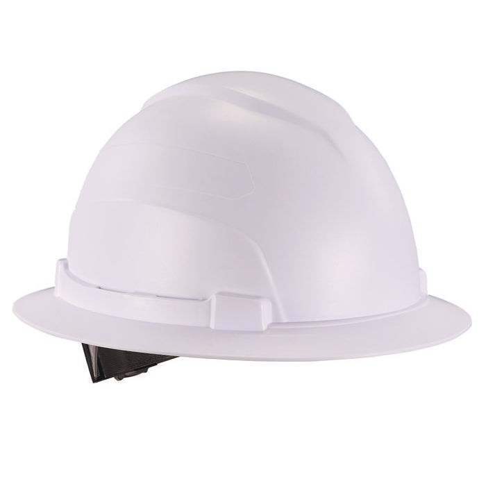 Skullerz 8969 Class E Lightweight Full Brim Hard Hat, 6-Point Standard Ratchet, One Size Fits Most (6.5 to 8), White