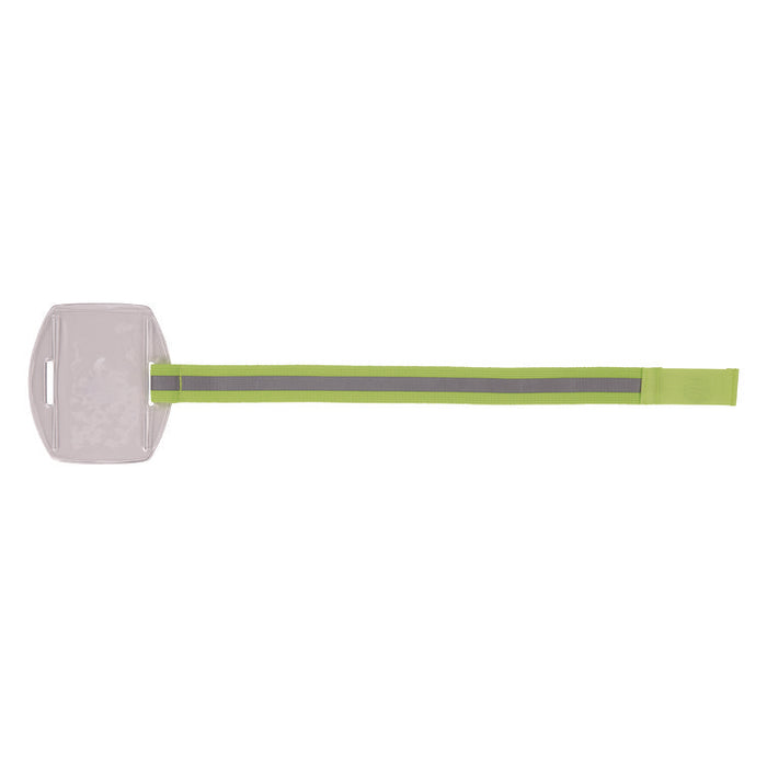 Squids 3388 Wrist ID/Badge Holder, Vertical, Hi-Vis Lime, 3.5 x 5.5 Holder, 2.75 x 3.75 Insert