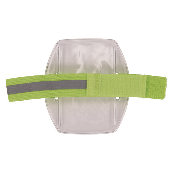 Squids 3388 Wrist ID/Badge Holder, Vertical, Hi-Vis Lime, 3.5 x 5.5 Holder, 2.75 x 3.75 Insert