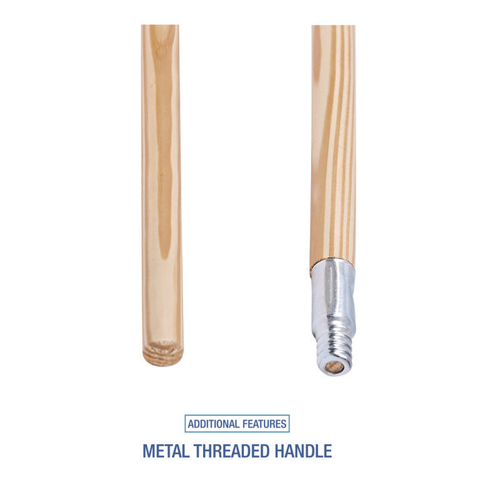 Cleaning Kit, Medium Blue Cotton/Rayon/Synthetic Head, 60" Natural/Yellow Wood/Metal Handle