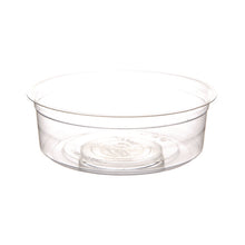 Load image into Gallery viewer, Renewable and Compostable Round Deli Containers, 8 oz, Clear, Plastic, 50/Pack, 10 Packs/Carton
