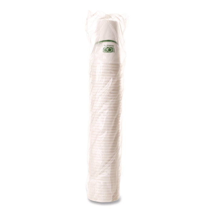 GreenStripe Hot Cups, 10 oz, Paper, White, 50/Pack, 20 Packs/Carton